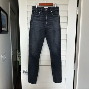 AGOLDE Black Pinch Waist Skinny Jeans High-Waisted 26